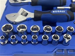 Kobalt Tools 5389232 46 pc SAE and Metric Chrome Mechanics Tool